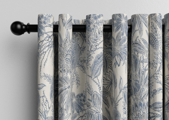 Maui, Indigo - Made to Measure Curtains - Image 12